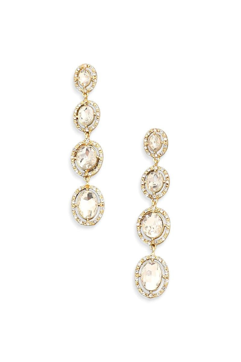 Sparkling Oval Long Rhinestone Earrings - Elevate Your Style! āØš