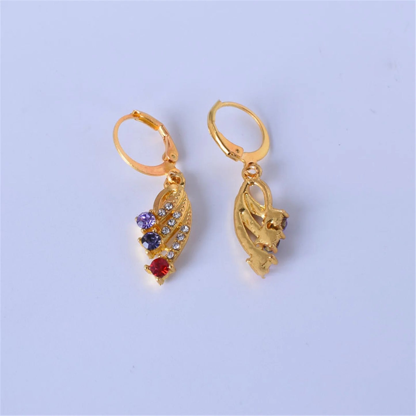 Earrings，Valentine'S Day Gifts European and American Fashion Trends 18K Gold-Plated Gemstone Earring,Hypoallergenic Earrings for Women,Clearance