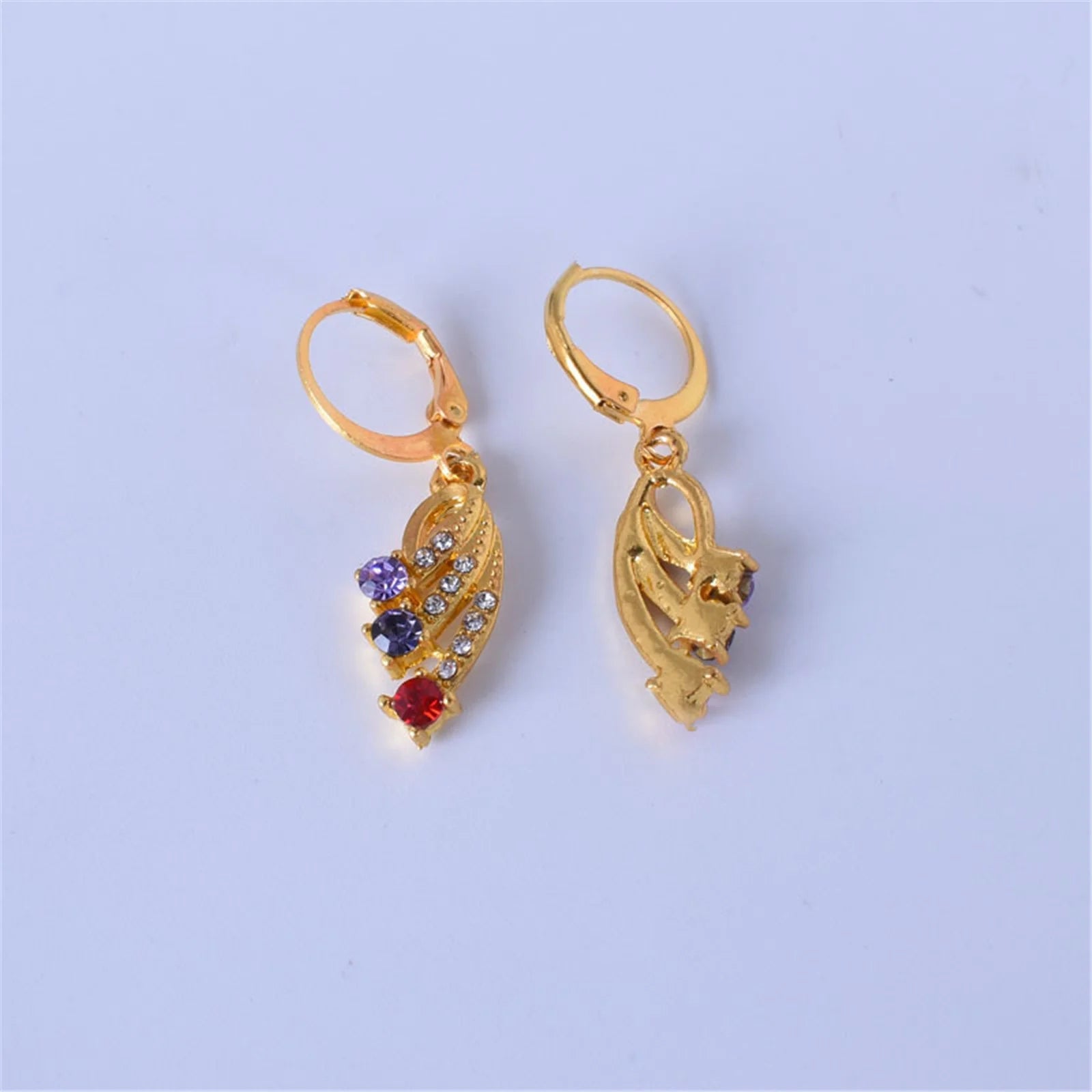 Earrings，Valentine'S Day Gifts European and American Fashion Trends 18K Gold-Plated Gemstone Earring,Hypoallergenic Earrings for Women,Clearance