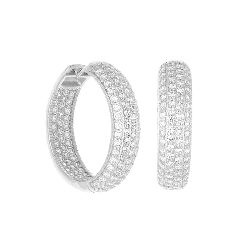 Shine Bright with Our Glamour Pave .925 Earrings! ✨💖