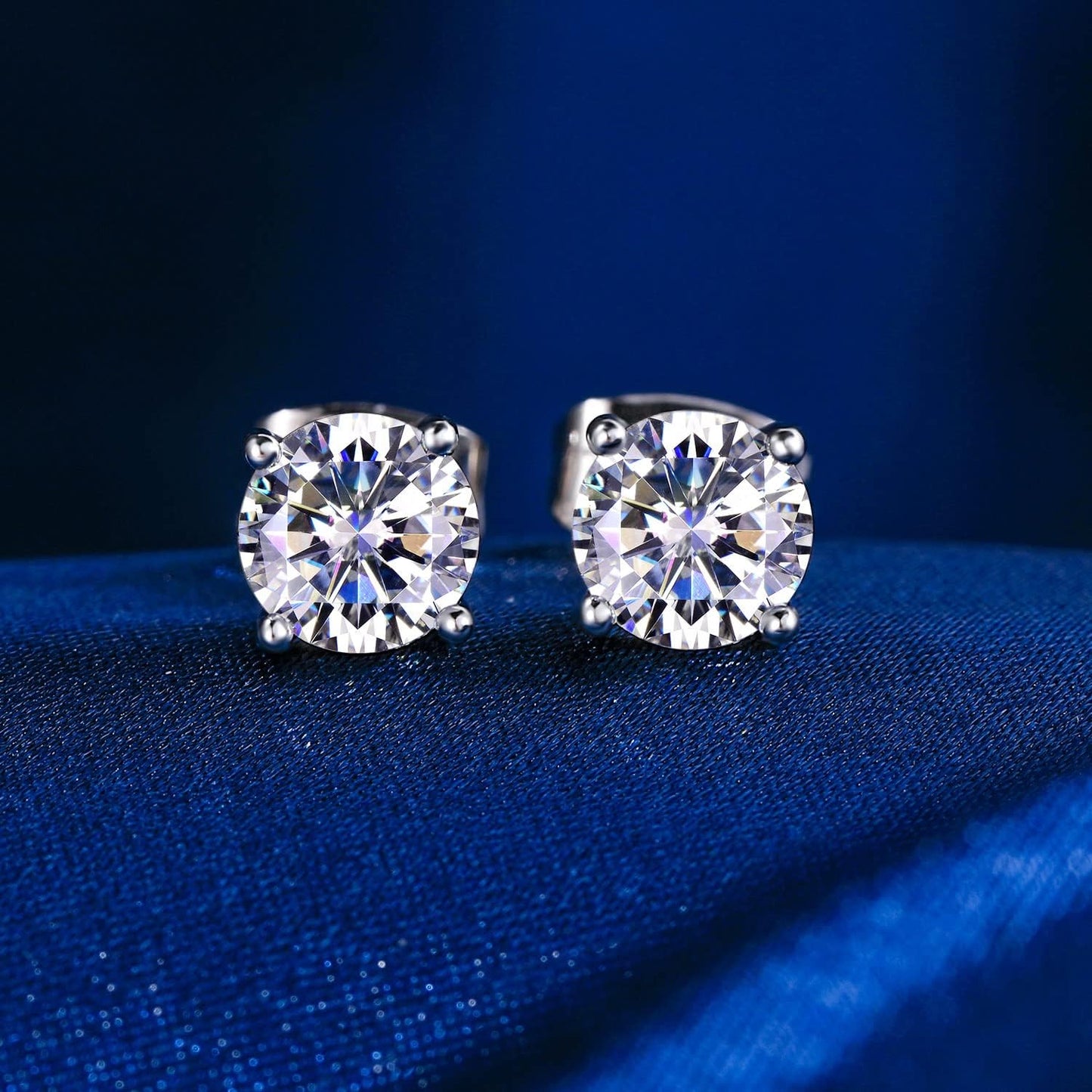 Sparkle in Style! ✨ Check out our 18K White Gold Plated Stud Earrings Set for Everyone! 💎 Perfectly Graduated Clear Cubic Zirconia from 3-8mm! #JewelryGoals #Earrings #Fashion
