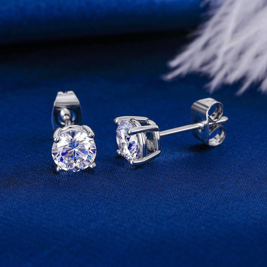 Sparkle in Style! ✨ Check out our 18K White Gold Plated Stud Earrings Set for Everyone! 💎 Perfectly Graduated Clear Cubic Zirconia from 3-8mm! #JewelryGoals #Earrings #Fashion