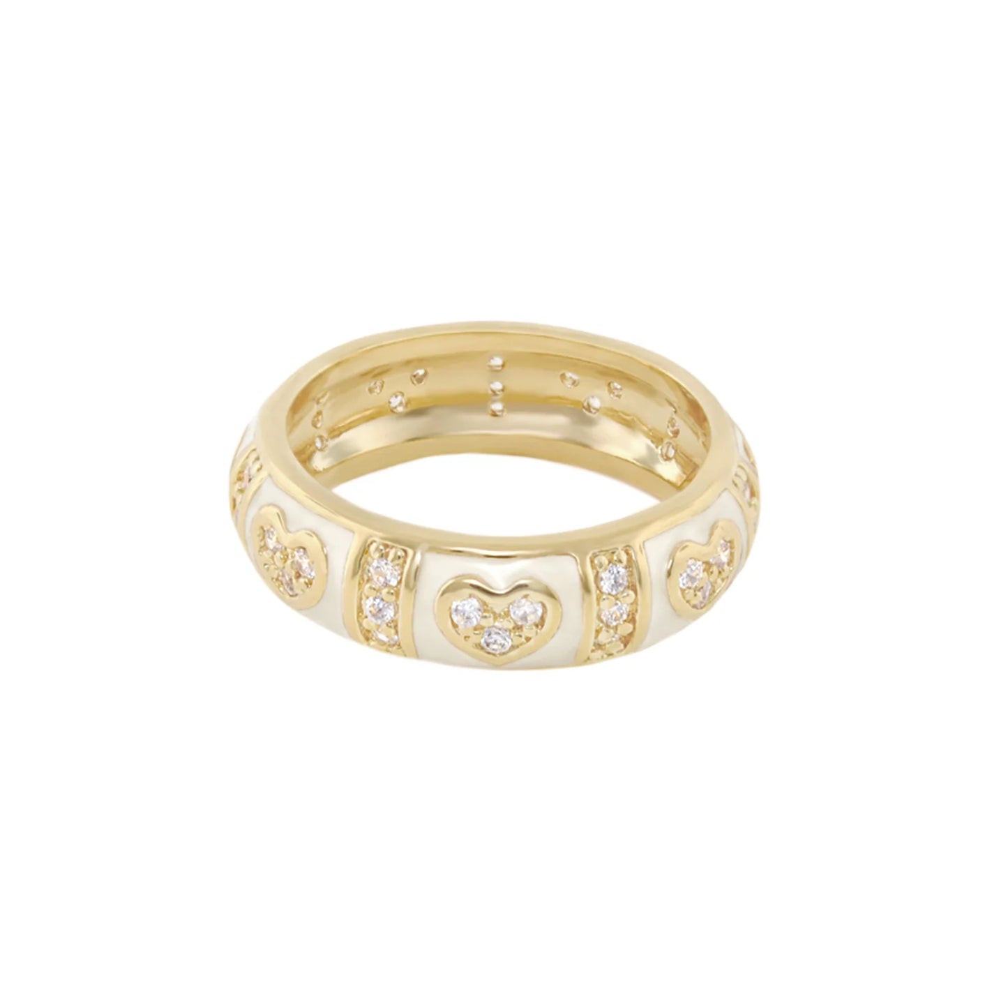 Stackable Pave Love Ring - Perfect for Layering Your Style! 💖✨