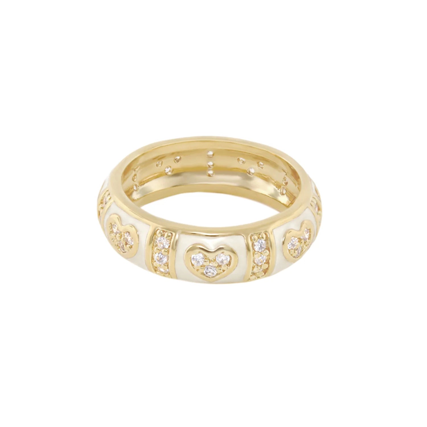 Stackable Pave Love Ring - Perfect for Layering Your Style! 💖✨